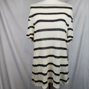 NWT Dana Buchman Women's Tunic Blouse Sz‎ XL  Lagenlook Classic